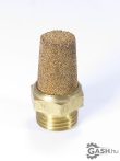 Hangtompító, szinterezett bronz, G1/4