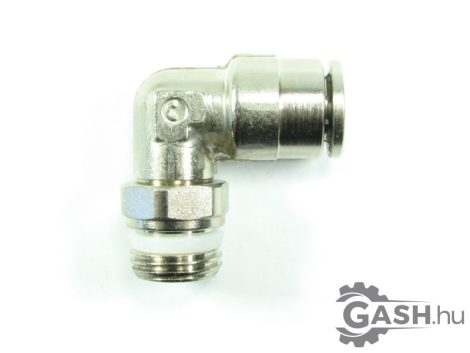 Dugaszolható menetes L gyorscsatlakozó, Camozzi S6520 8-1/4, G1/4-8 mm Dugaszolható menetes L gyorscsatlakozó, Camozzi S6520 8-1/4, G1/4-8 mm