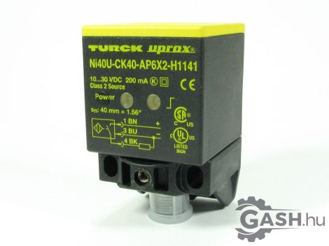 Induktív érzékelő, Turck Ni40U-CK40-AP6X2-H1141 - Ni40UCK40AP6X2H1141 - 1623641 