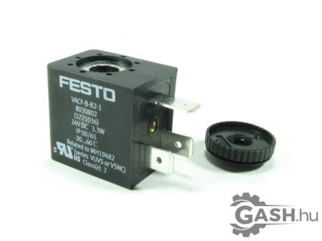 Mágnestekercs, Festo 8030802 VACF-B-B2-1 24V DC 3,3W 