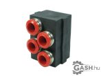   Gyorscsatlakozó egység, Stäubli 33.4030 / 33.0190 CT-E-UCT06-4 + CT-B-UCT06/8 