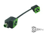  Mágnesszelep elektromos csatlakozó, MURR Elektronik 7000-41581-6260000 PUR 3x0,75 bk UL/CSA 0m 