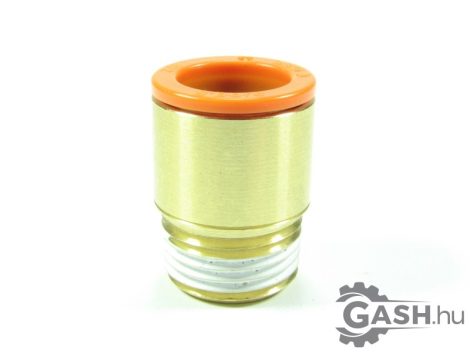 Dugaszolható menetes egyenes gyorscsatlakozó, SMC Pneumatics KQ2S13-36AS, 1/2-3/8, colos méret