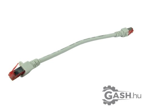 Patch kábel, R-Tec PK6 0,25GR PIMF 250 mm, szürke egyenes 