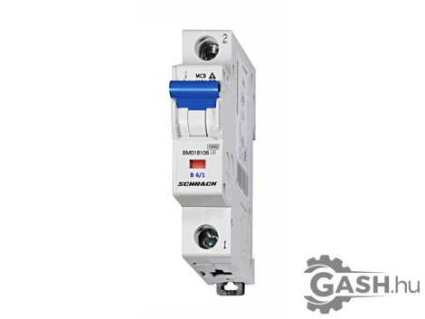 Kismegszakító, Schrack BM018106 BMS0 B 6/1 Kismegszakító, Schrack BM018106 BMS0 B 6/1