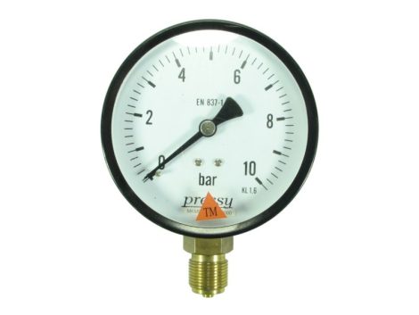 Nyomásmérő, pressy 0-10 bar EN 837-1 