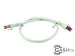   Patch kábel, R-TEC RJ45 Patchkabel S/FTP Cat6 0,5 méter, szürke egyenes 