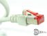 Patch kábel, R-TEC RJ45 Patchkabel S/FTP Cat6 0,5 méter, szürke egyenes 