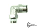   Dugaszolható menetes L gyorscsatlakozó, Camozzi S6520 6-1/8 G1/8-6 mm 