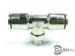   Dugaszolható menetes T gyorscsatlakozó, Camozzi S6430 8-1/8 G1/8-8 mm 
