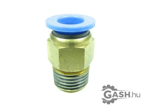Dugaszolható menetes gyorscsatlakozó, Easun EPC 8-03 R1/4-8 mm sárgaréz 