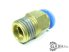 Dugaszolható menetes gyorscsatlakozó, Easun EPC 8-03 R1/4-8 mm sárgaréz 