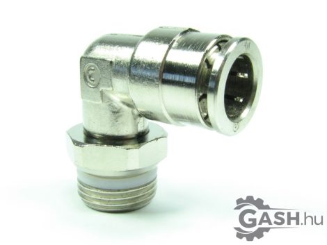 Dugaszolható menetes L gyorscsatlakozó, Camozzi S6520 10-3/8 G3/8-10 mm Dugaszolható menetes L gyorscsatlakozó, Camozzi S6520 10-3/8 G3/8-10 mm