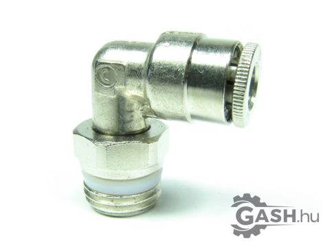 Dugaszolható menetes L gyorscsatlakozó, Camozzi S6520 6-1/4 G1/4-6 mm Dugaszolható menetes L gyorscsatlakozó, Camozzi S6520 6-1/4 G1/4-6 mm