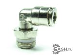   Dugaszolható menetes L gyorscsatlakozó, Camozzi S6520 8-3/8 G3/8-10 mm 