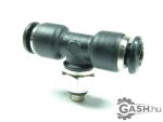   Dugaszolható menetes T gyorscsatlakozó, Timmer B-TEd-4-M5-KU 03181171 R1/8-8 mm 