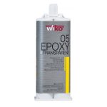   2K epoxi gyantaragasztó, átlátszó 5 perces, 50 ml, Wiko EPOT5.K50 